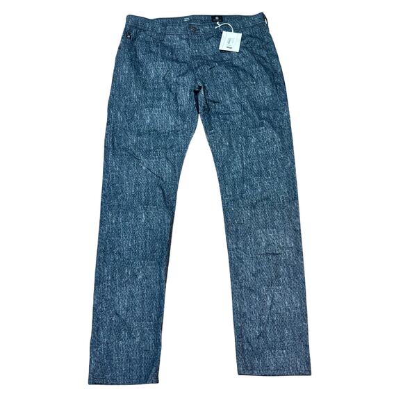 AG Adriano Goldschmied NWT Sueded Sateen Tellis Modern Slim Dark Gray Pant 36x34 - Picture 1 of 6